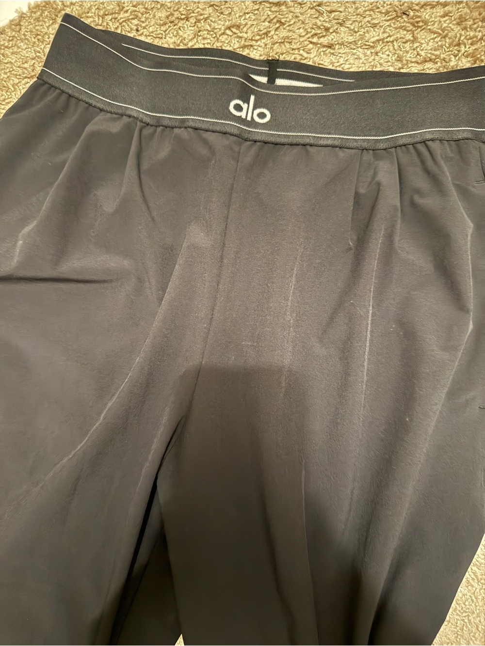 ALO Yoga Black Wide-Leg Lounge Pants - Picture 4 of 5